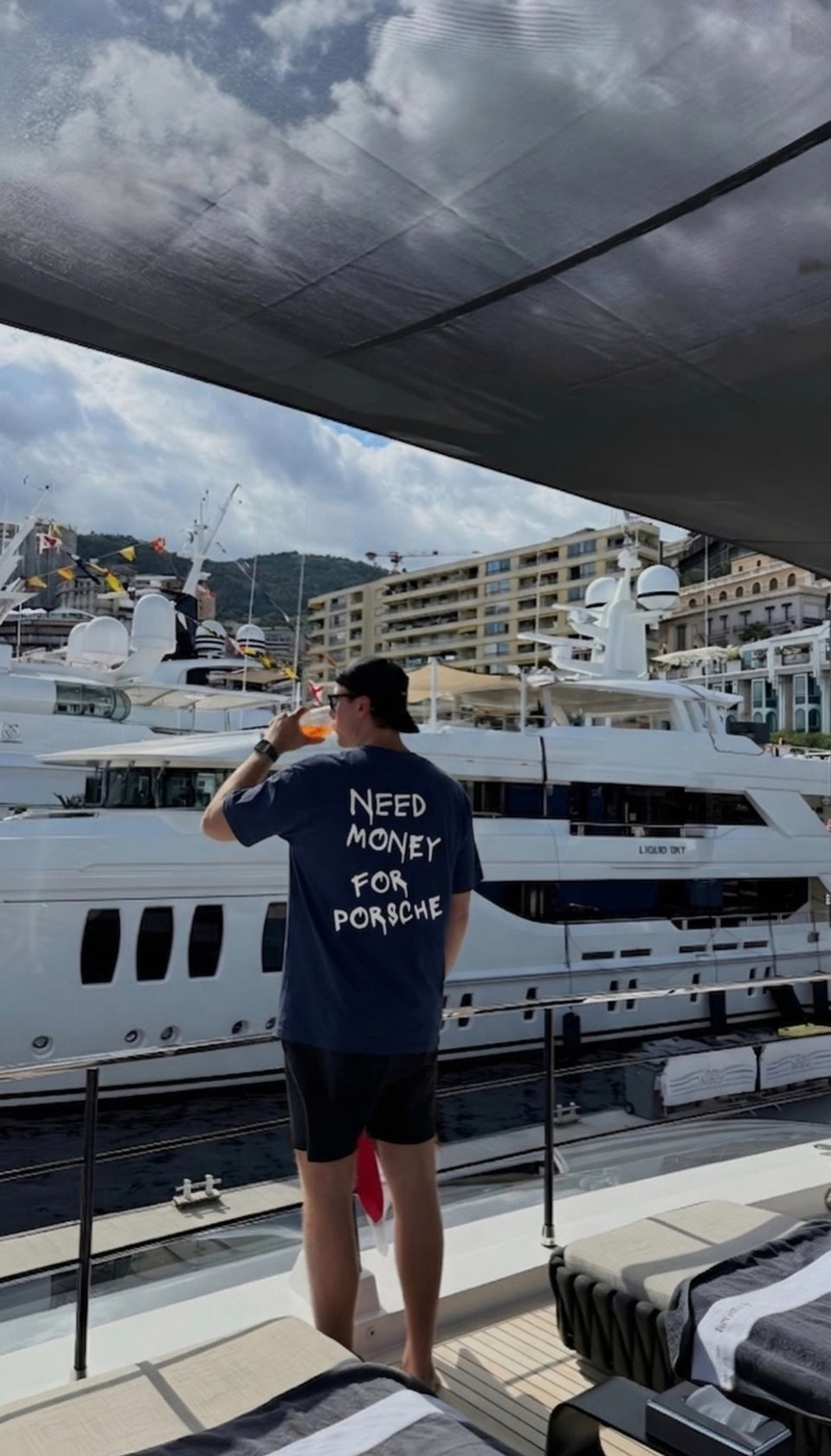 Need Money For Porsche Navy Tee