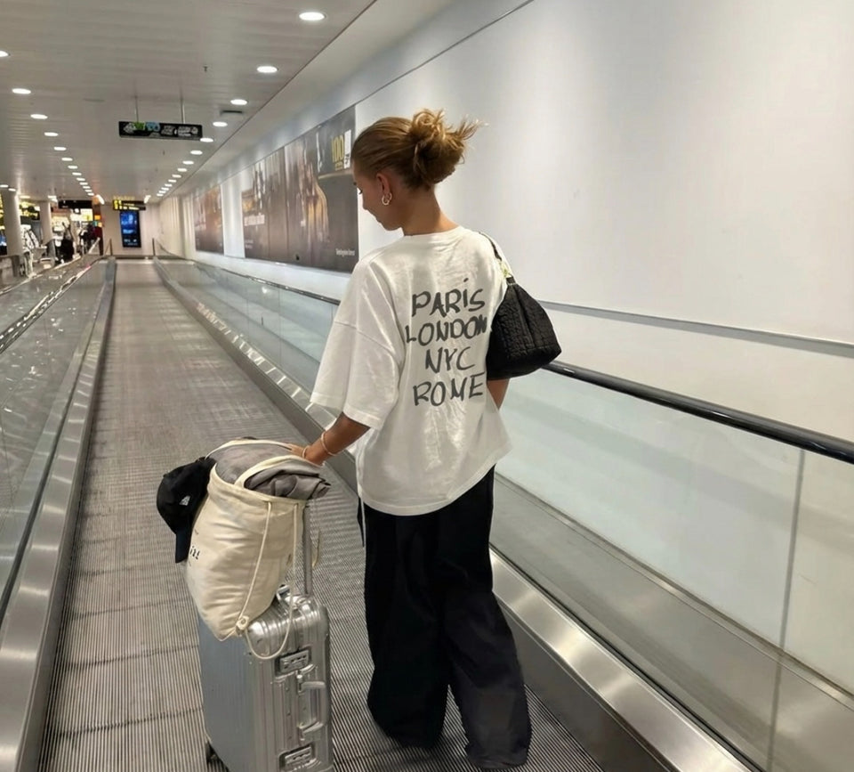 Cityscape Graffiti White Tee
