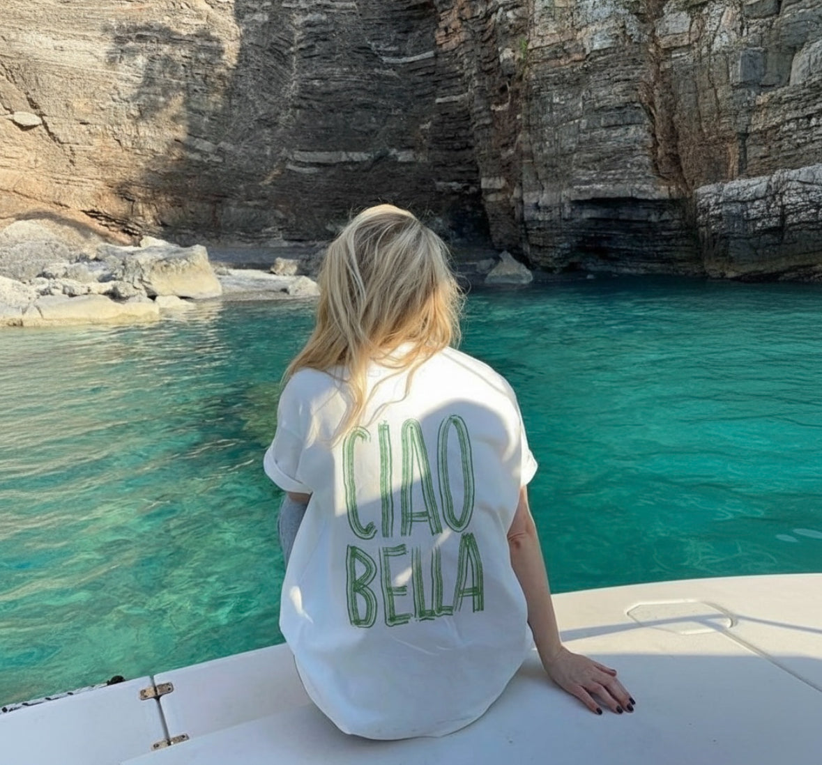 Ciao Bella White Tee