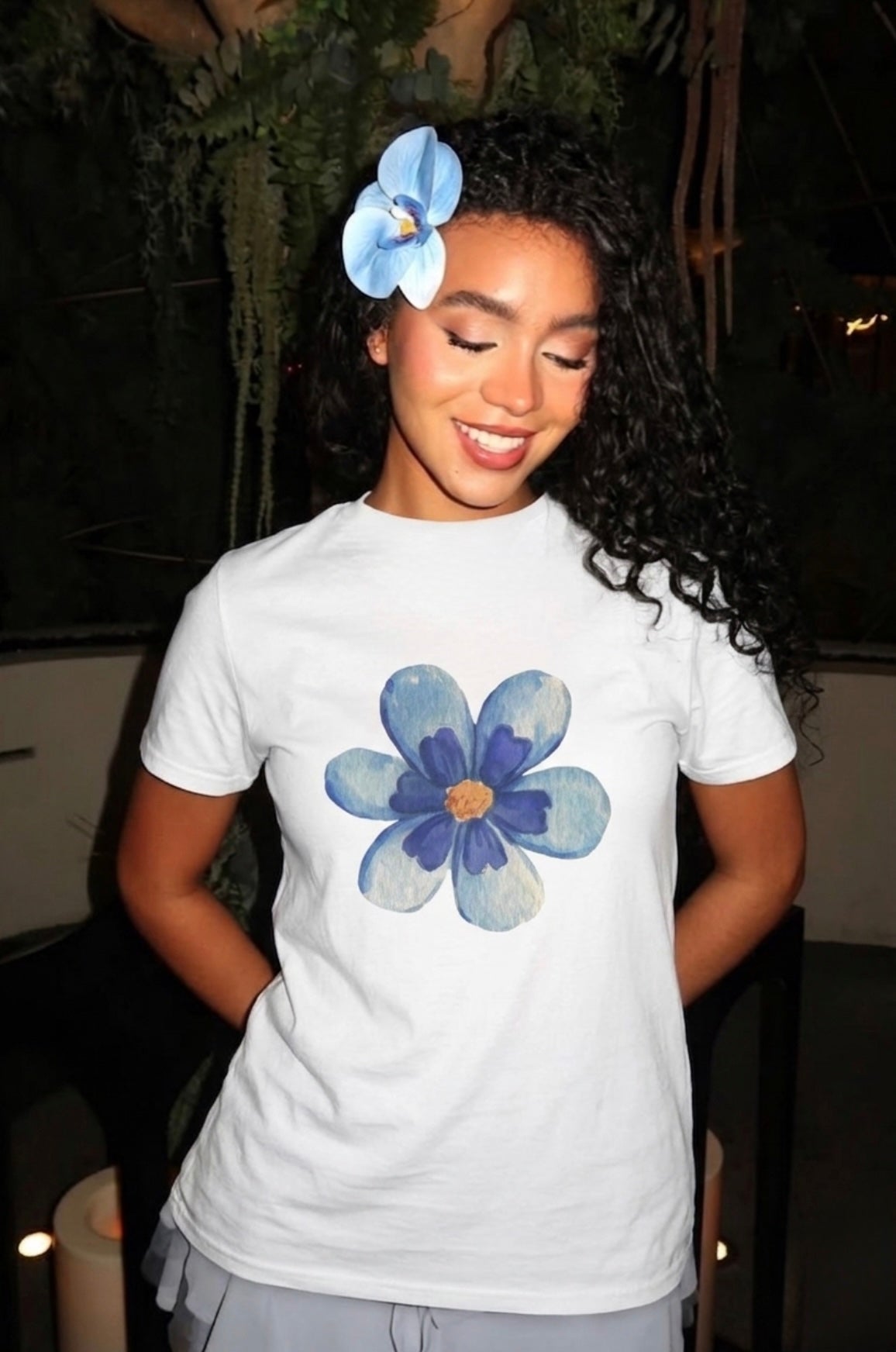Blue Blossom Tee
