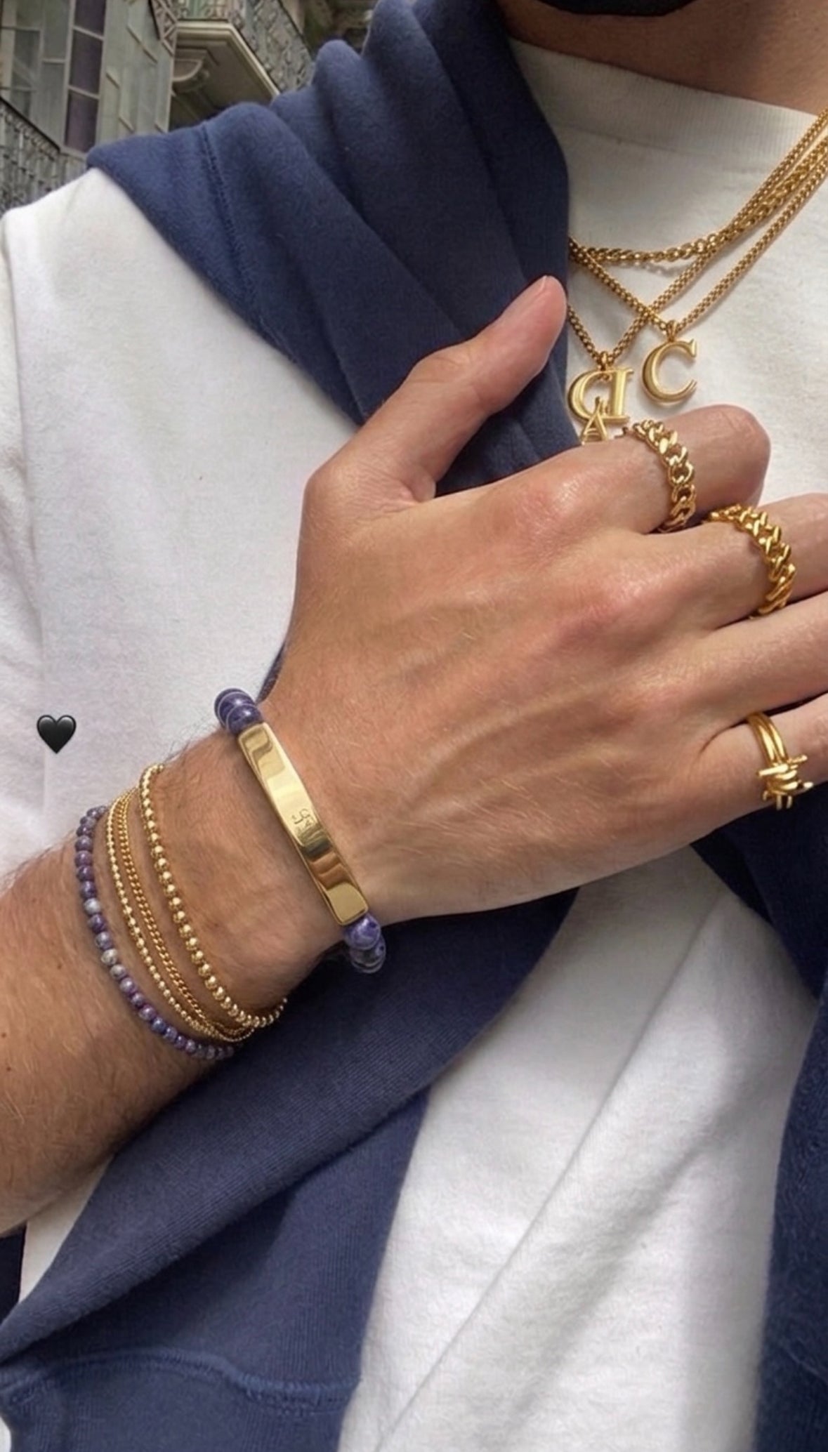 Indigo Night Gold Bracelet