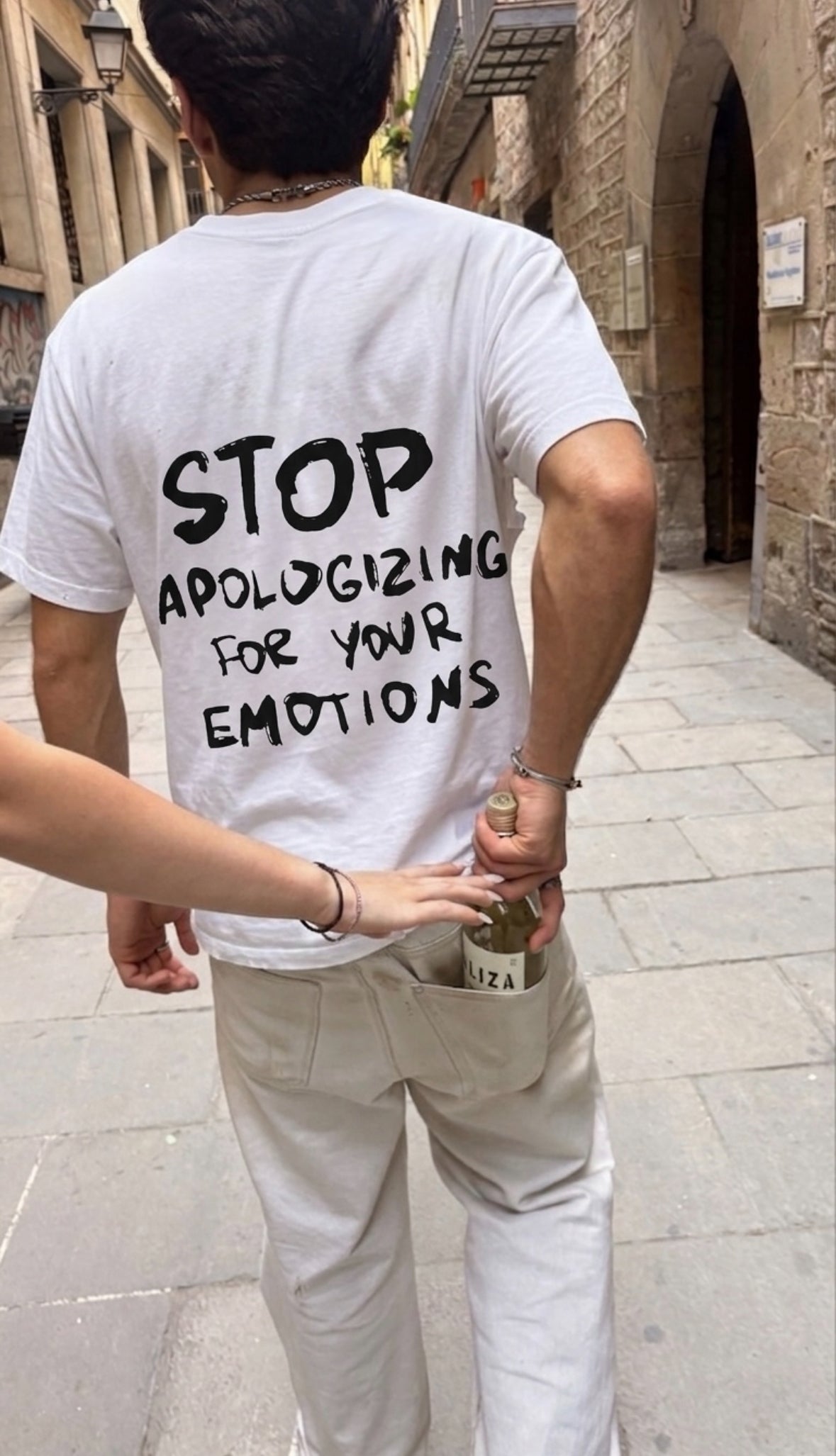Embrace Your Emotions White Tee