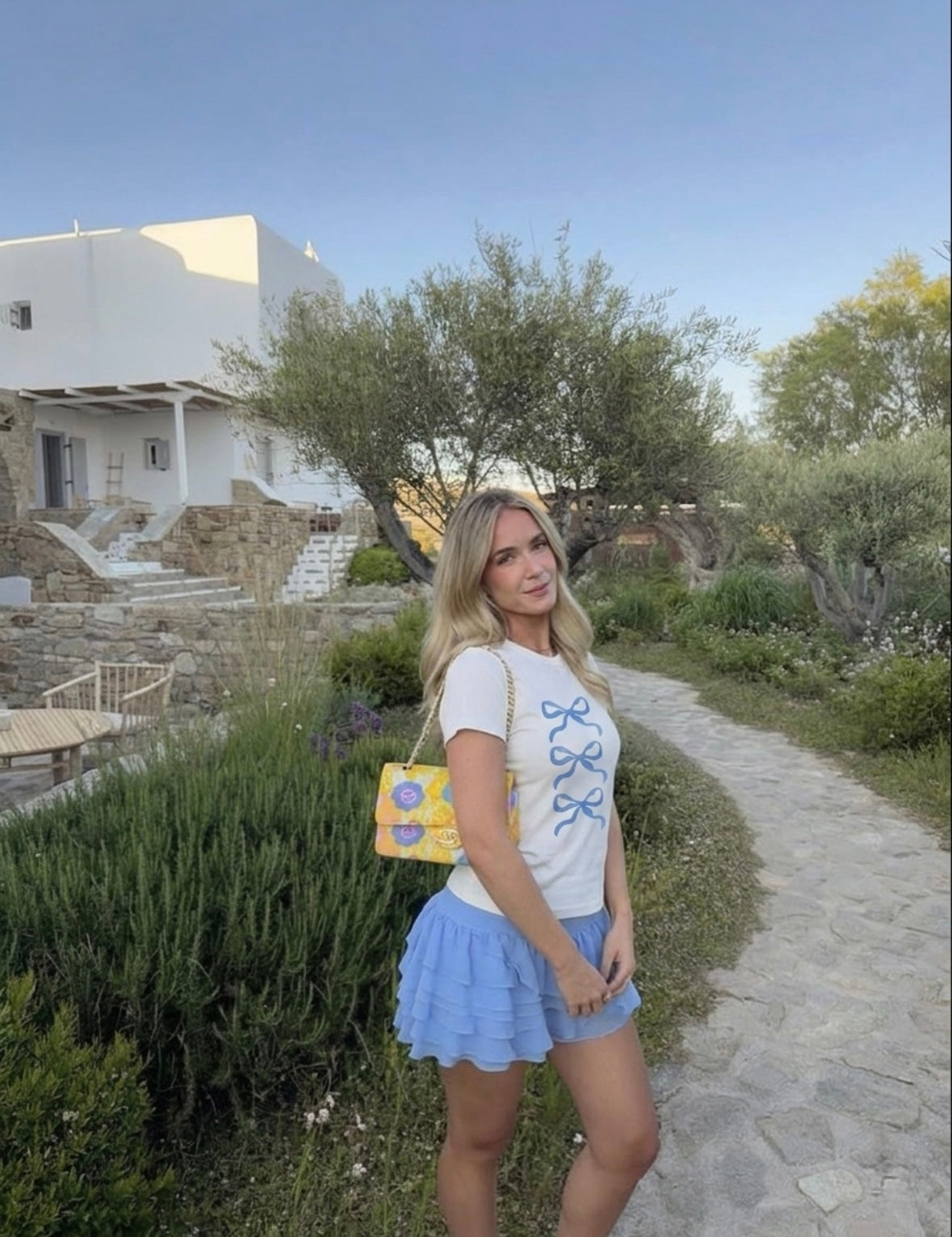 Blue Bows Tee