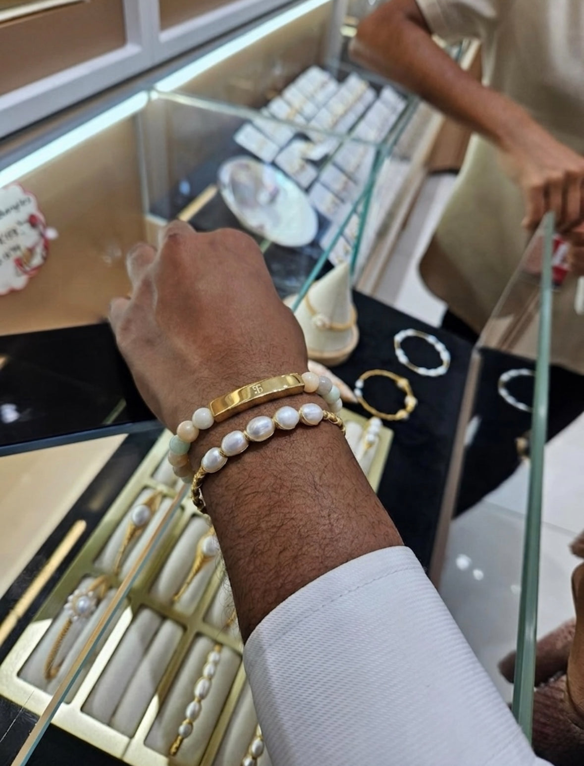 Coastal Mist Gold Bracelet
