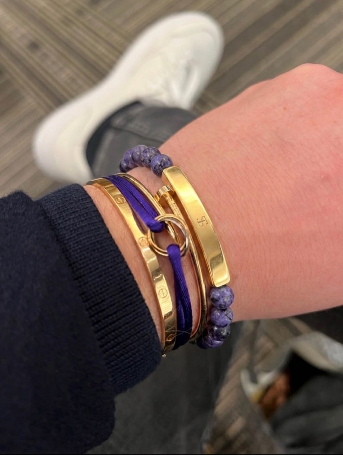 Indigo Night Gold Bracelet