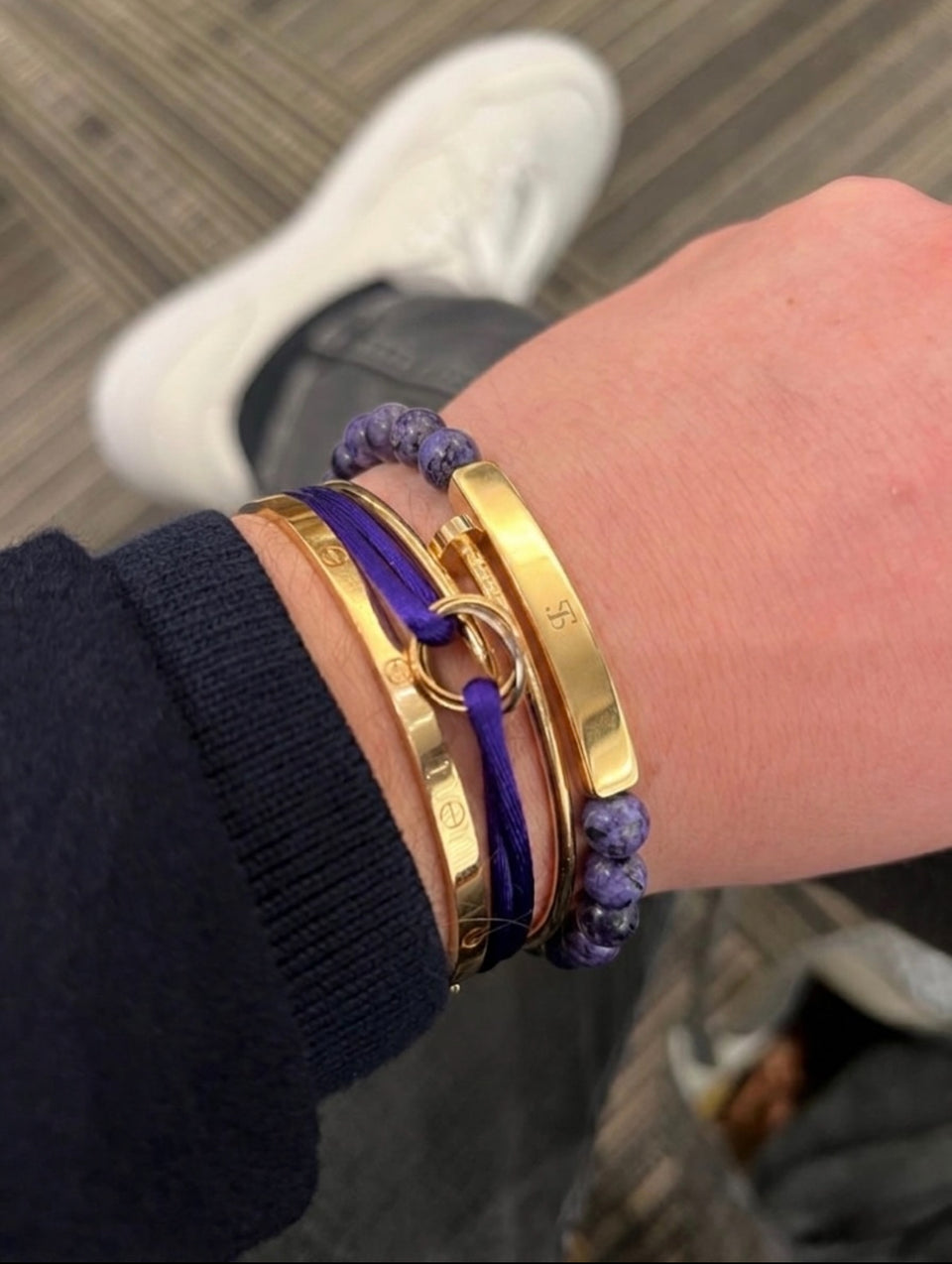 Indigo Night Gold Bracelet