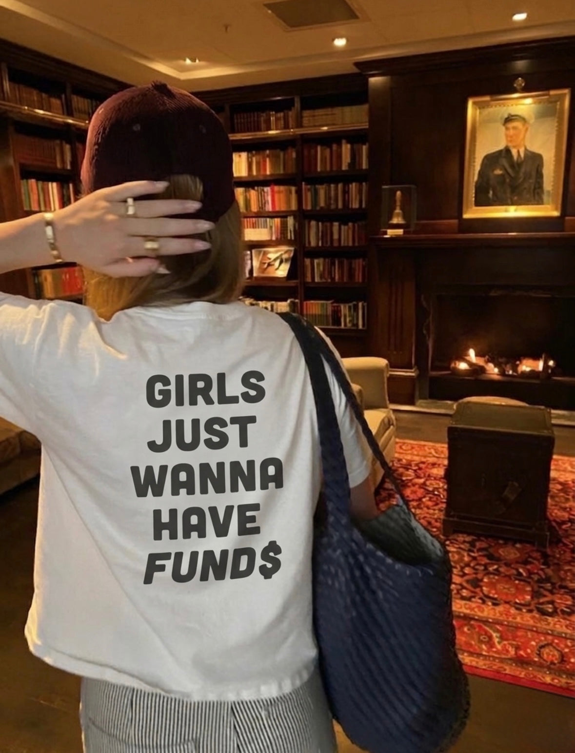 Girls Just Wanna Have Funds White Tee
