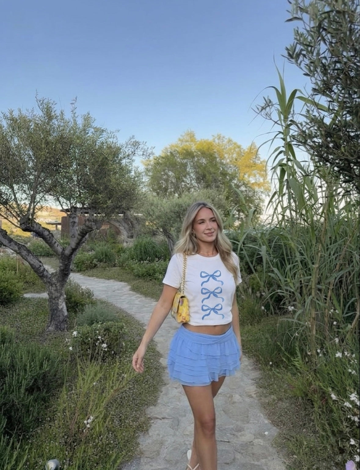 Blue Bows Tee