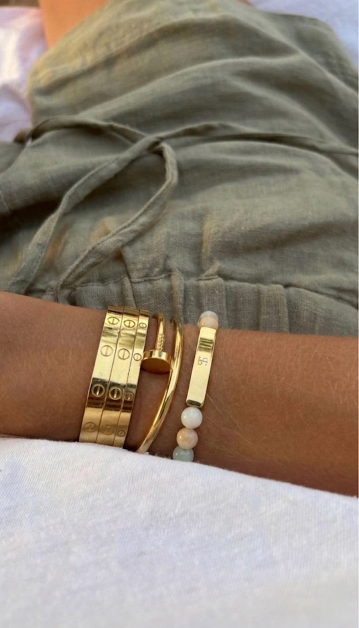 Coastal Mist Gold Bracelet