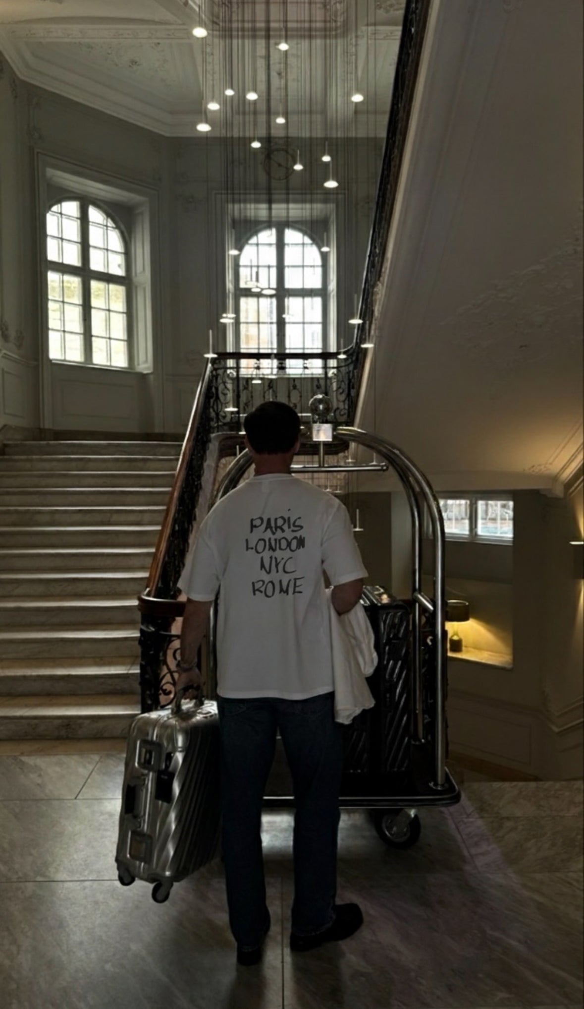 Cityscape Graffiti White Tee