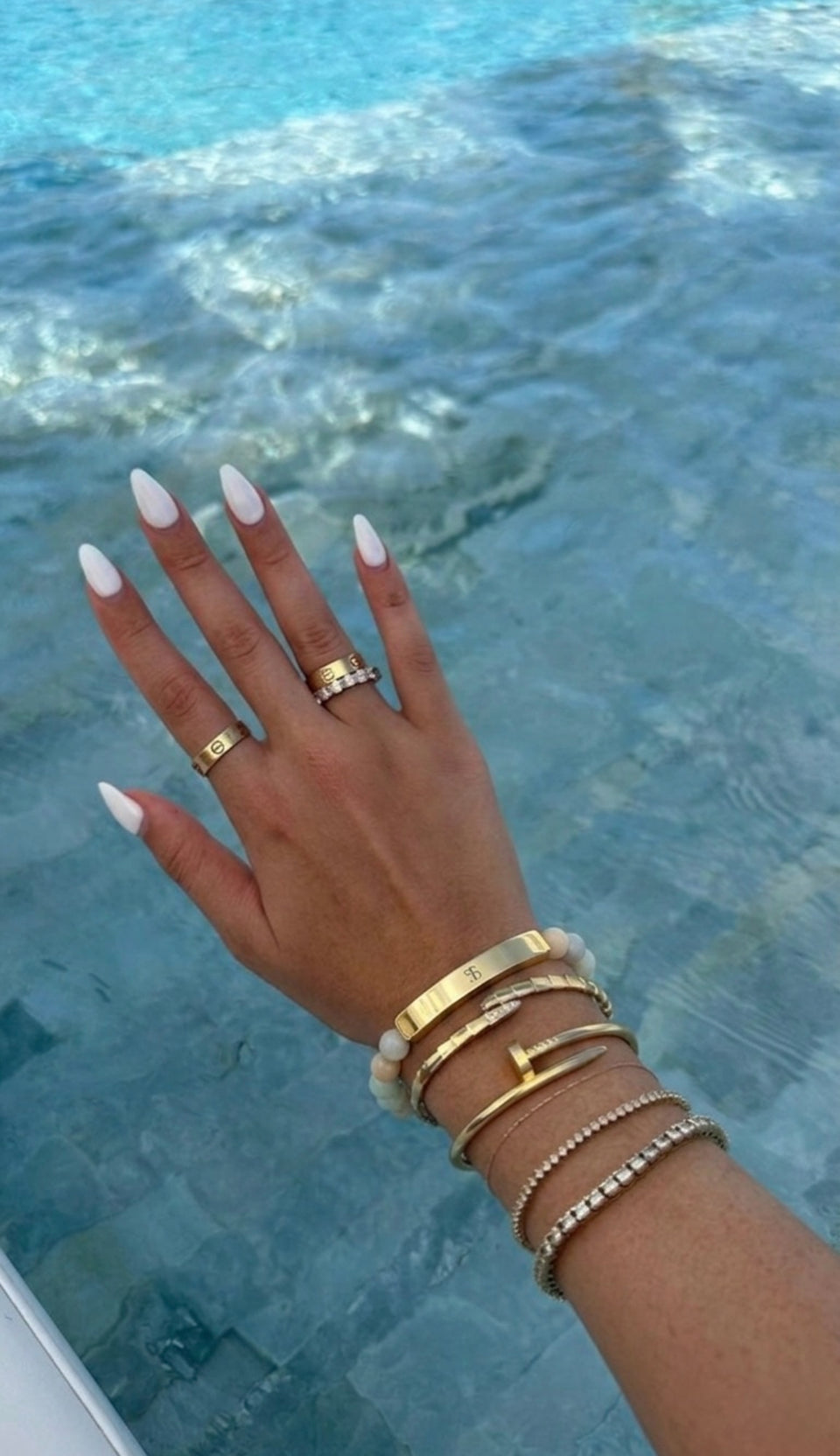 Coastal Mist Gold Bracelet