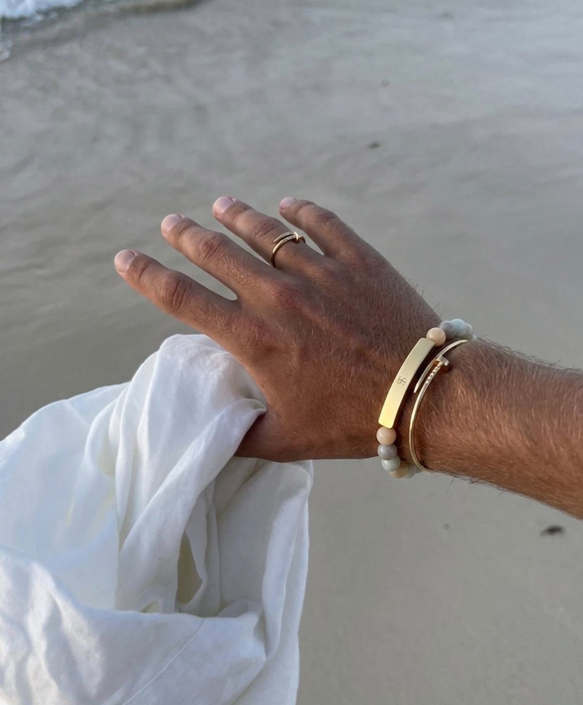 Coastal Mist Gold Bracelet