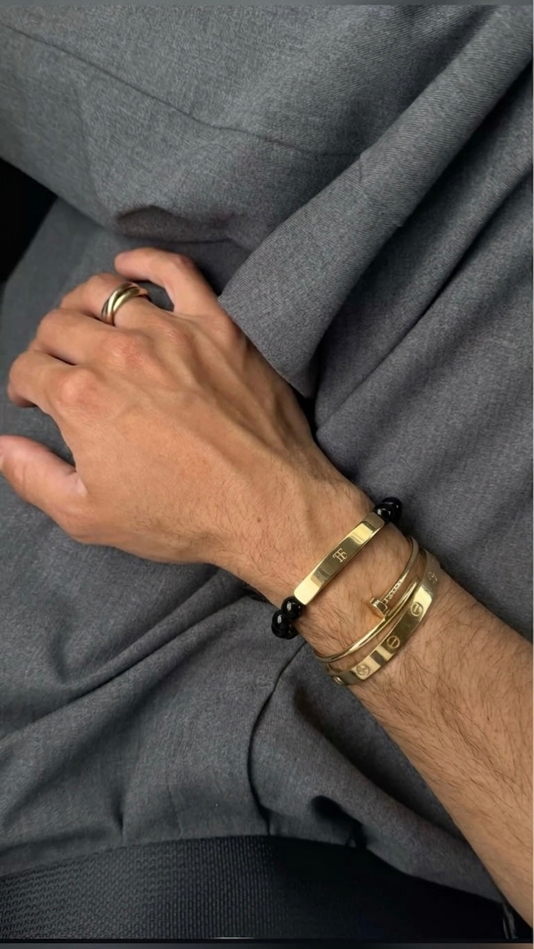 Void Onyx Gold Bracelet
