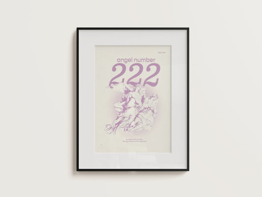 Angel Number 222 Digital Print