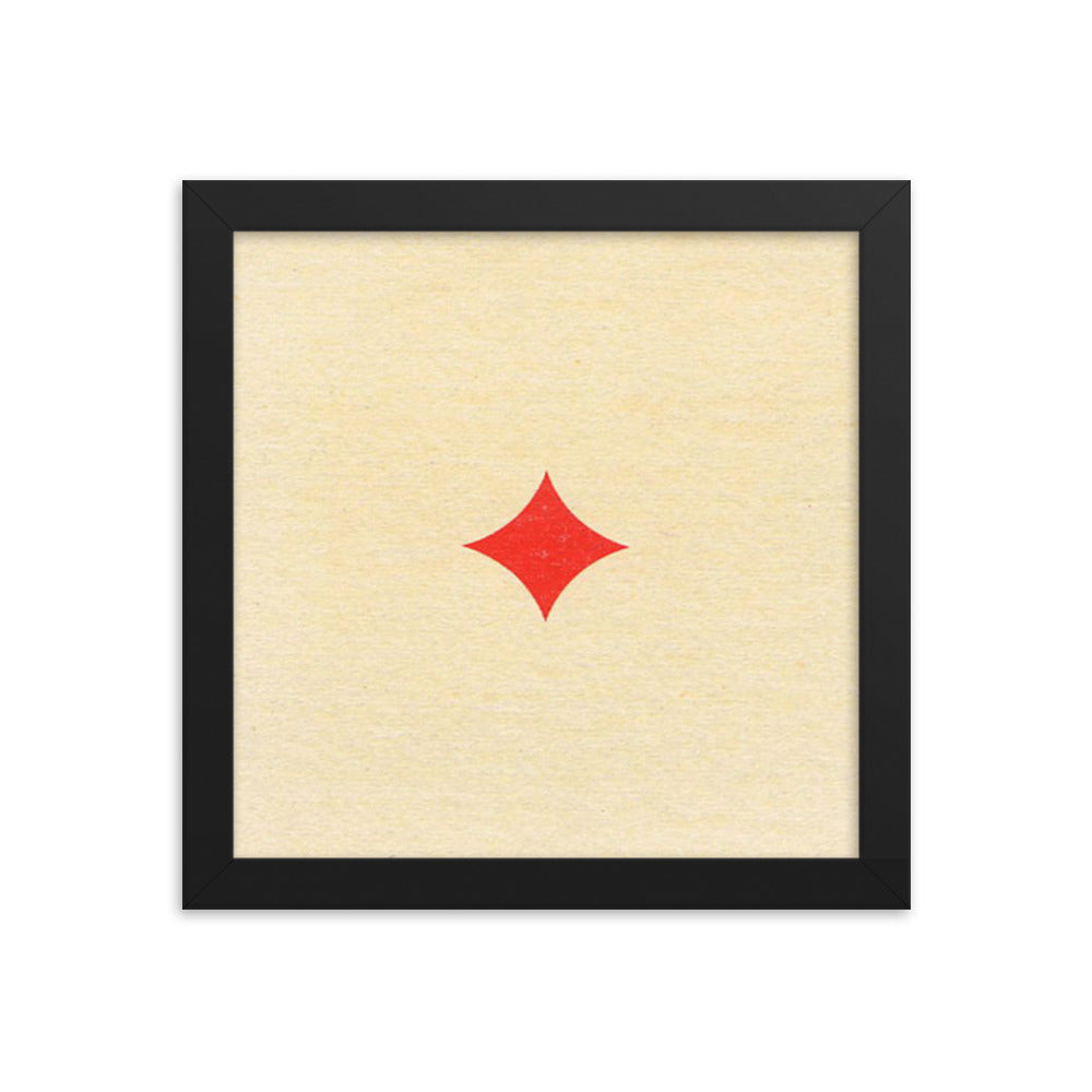 Lone Diamond Framed Poster