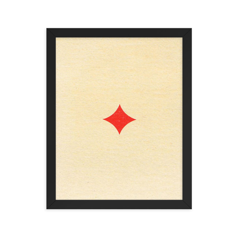 Lone Diamond Framed Poster