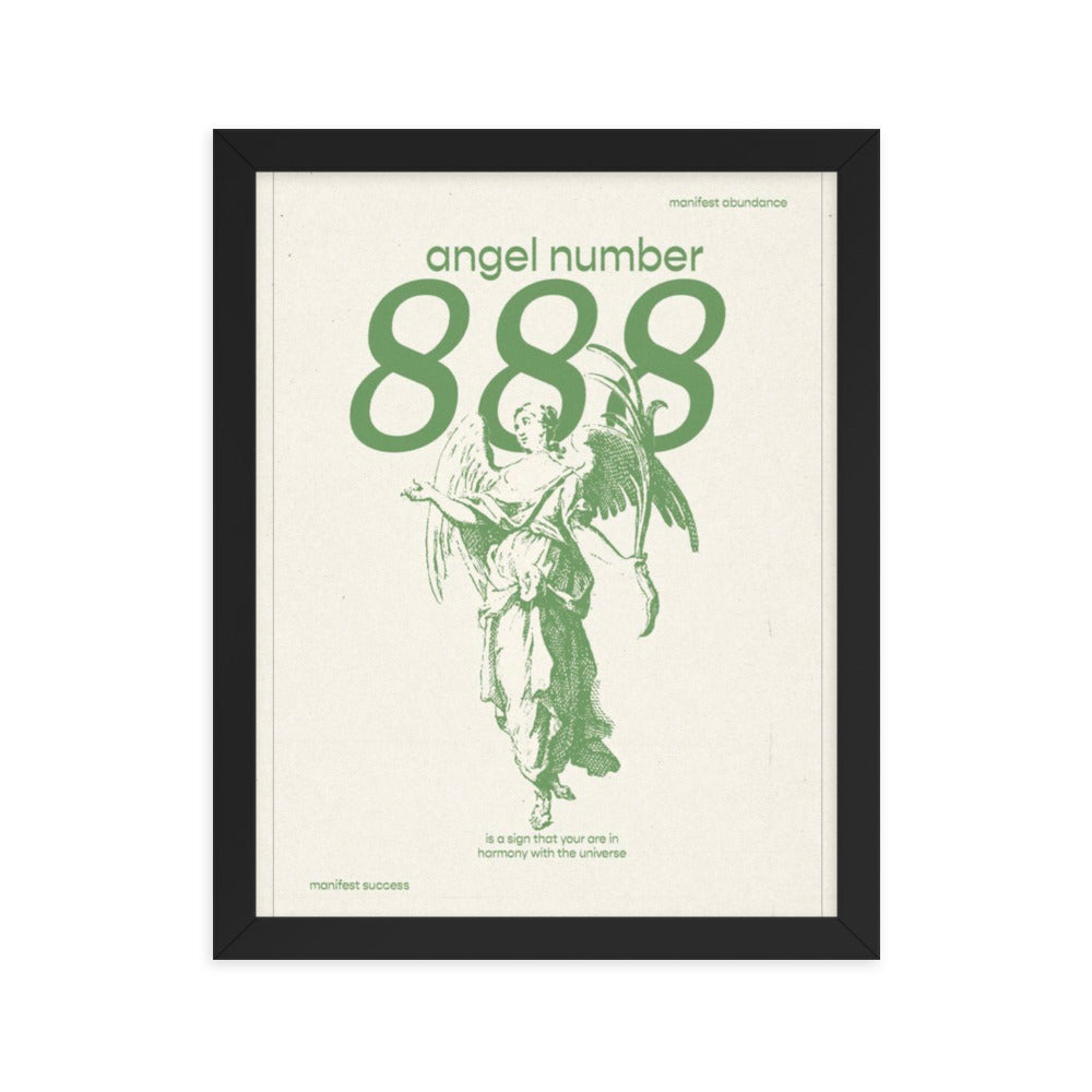 Angel Number 888 Framed Poster