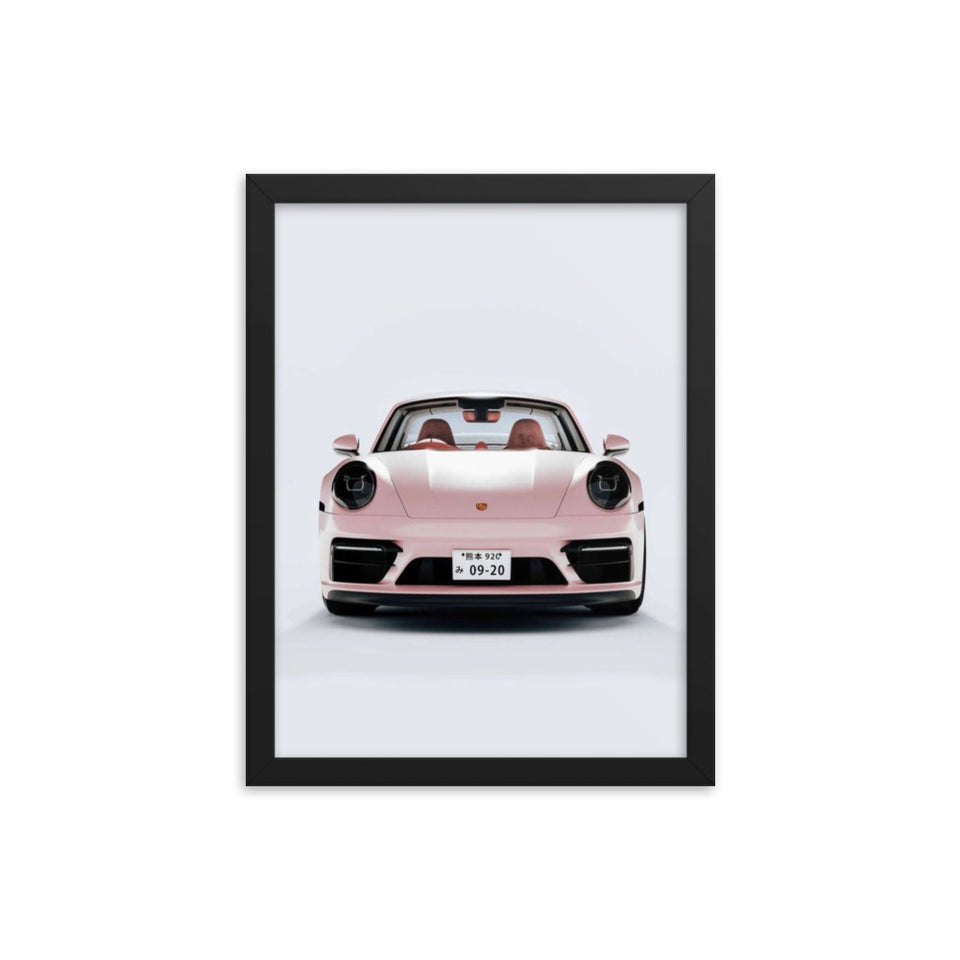 Pink Porsche Framed Print