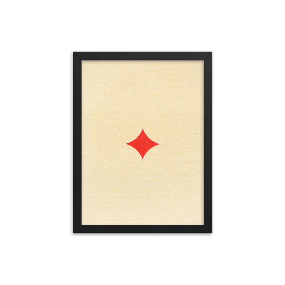 Lone Diamond Framed Poster