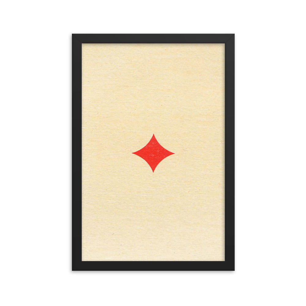 Lone Diamond Framed Poster