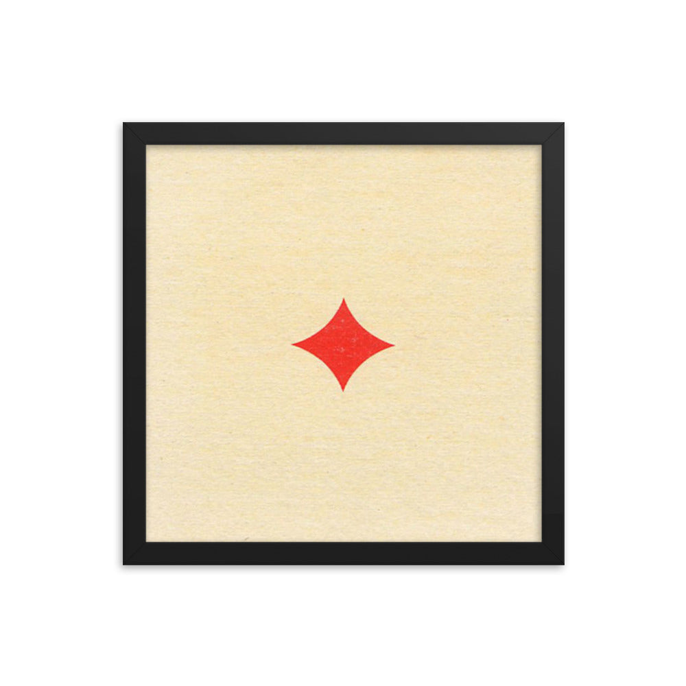 Lone Diamond Framed Poster