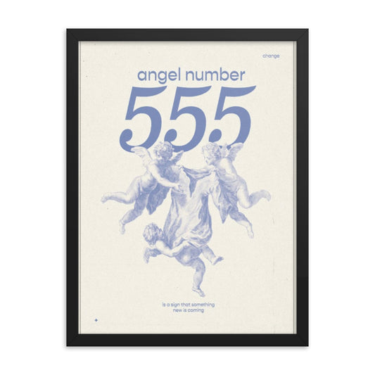 Angel Number 555 Framed Poster